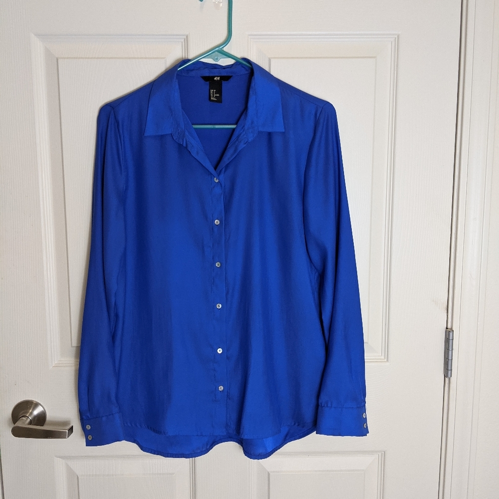 H&M Royal Blue Blouse
